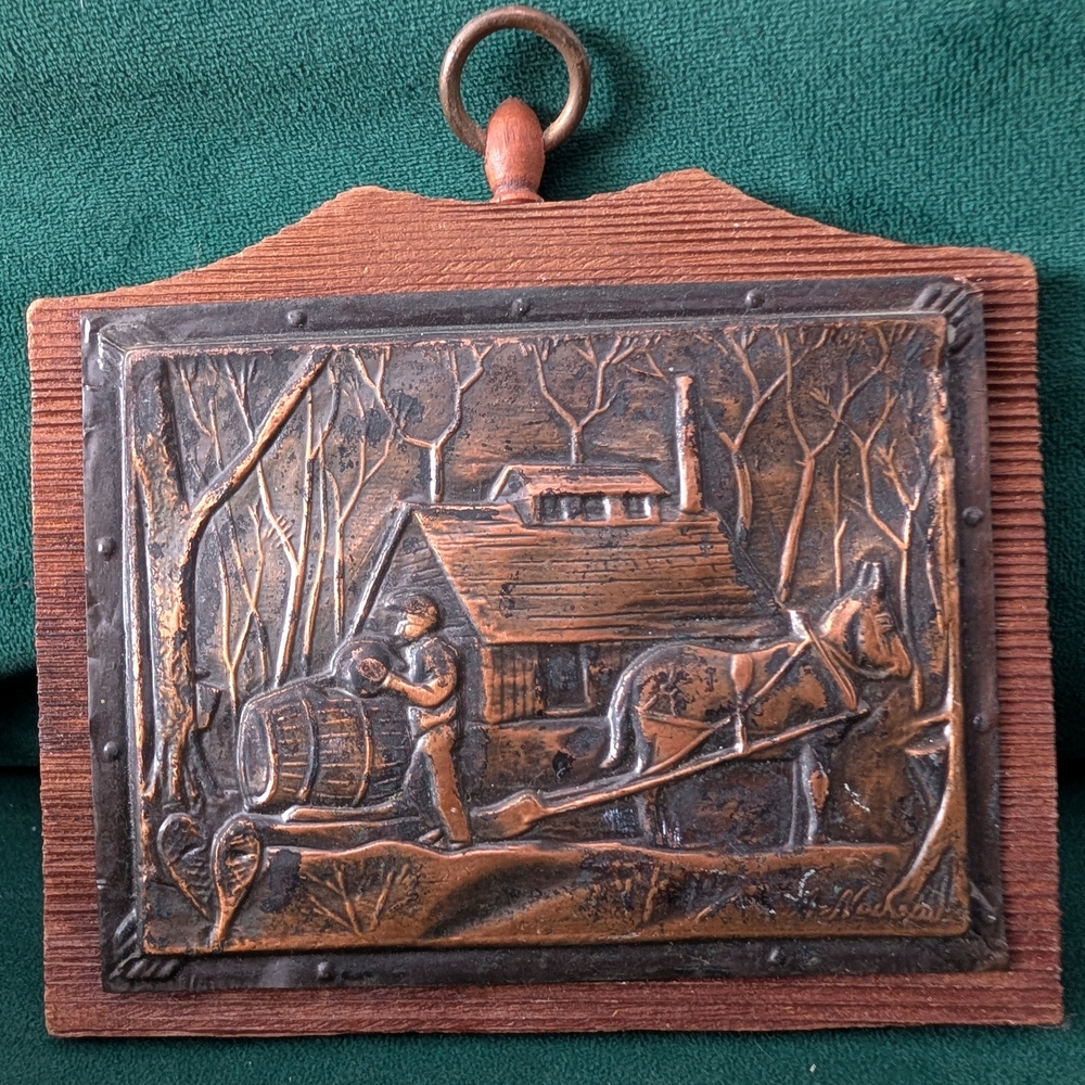 Vintage Copper Wall Plaque